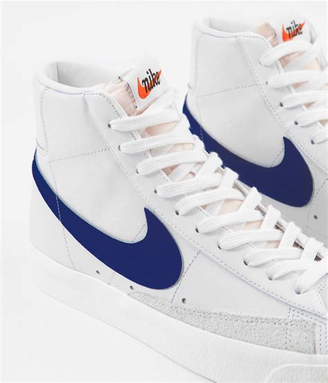 Nike blazers navy blue swoosh